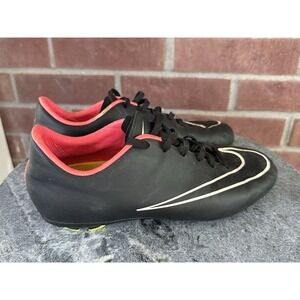 Nike Mercurial Vortex II Youth Size 5.5 Black Pink Soccer Cleats Shoes